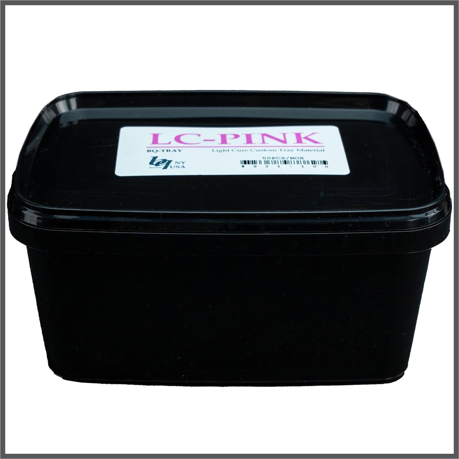 Light Cure Custom Tray Material, LC-PINK, 2.0 mm Thick, 50pcs/box.