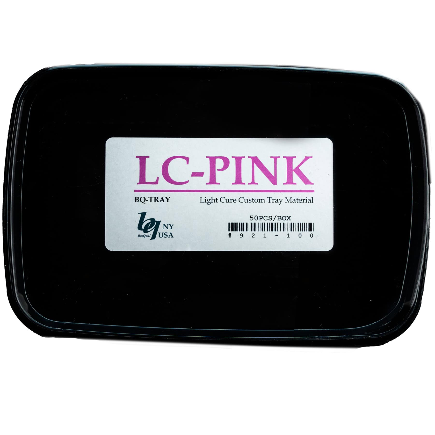 Light Cure Custom Tray Material, LC-PINK, 2.0 mm Thick, 50pcs/box.