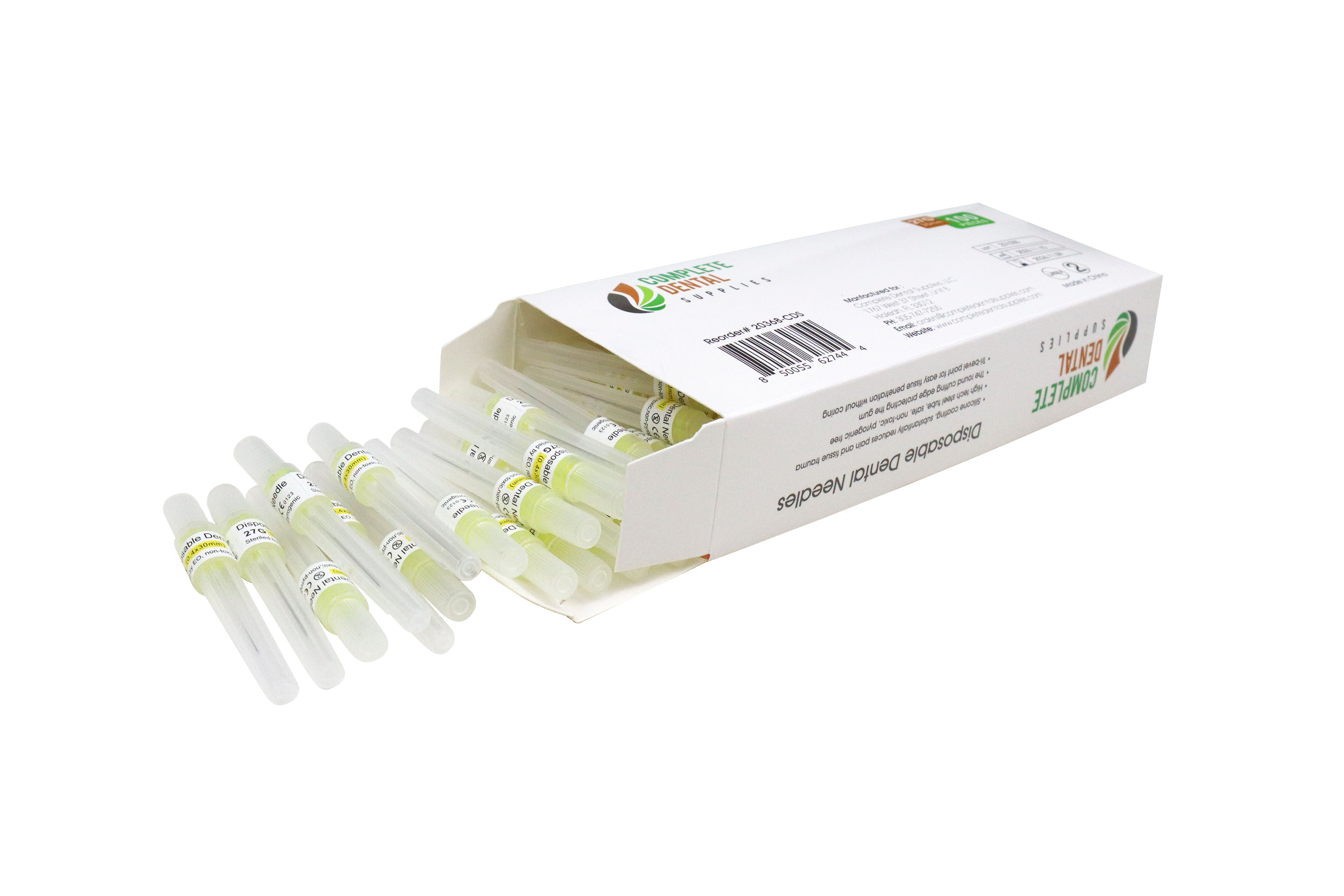 Disposable Dental Needles 27G / Long, 100 pcs / box.