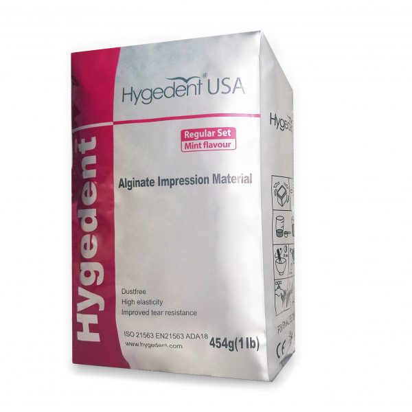 Hygedent - Alginate, Regular Set, Mint Flavor, Dust Free, 454g bag, (1lb)