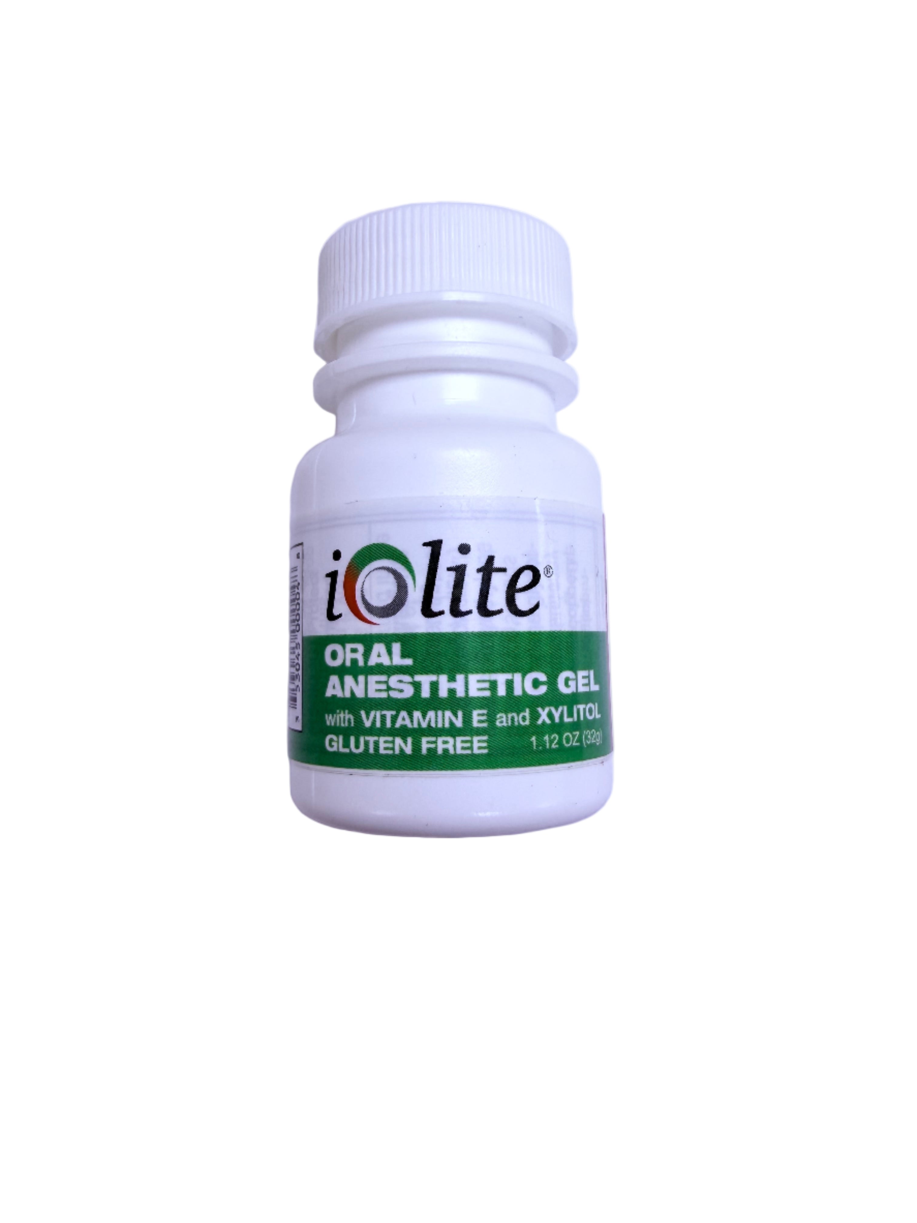 Iolite Topical Anesthetic Gel, 20% Benzocaine, Mint Parfait , 1.12FL oz/ Jar.