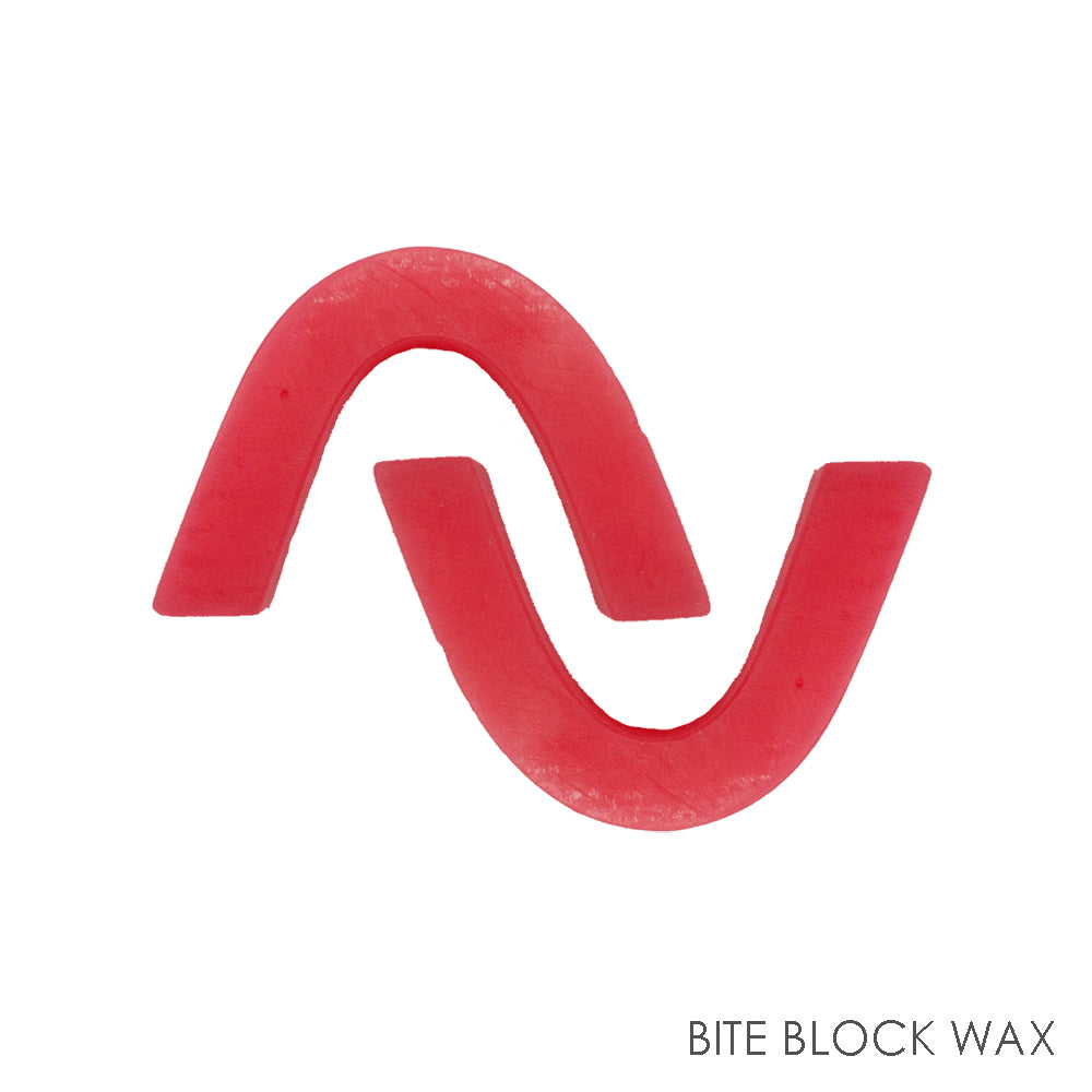 Rogxon Wax , Anatomic U Shape Bite Block, Hard Pink, box.