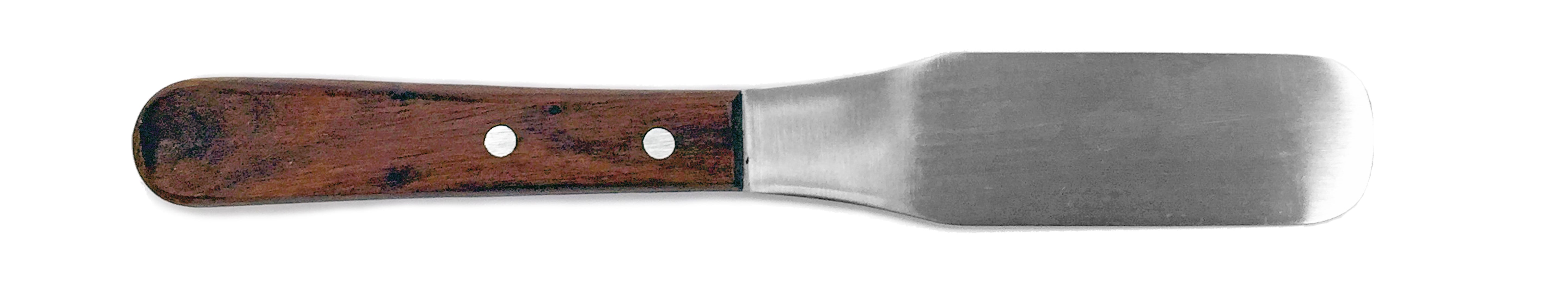 Spatula B 4.0" x0.8"  Wooden Handle.