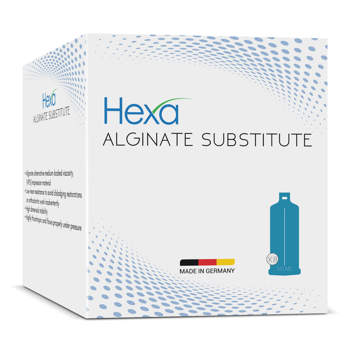 Hexa Alginate Substitite Impression Material, 50ml X 8 Cartridges/ Box.