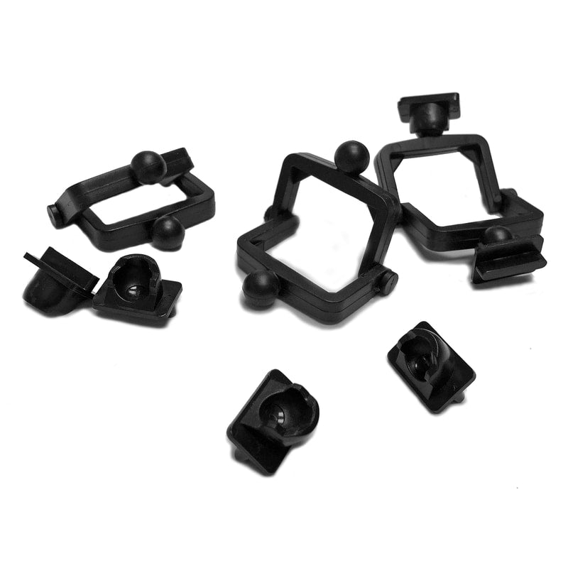 Black Disposable Plastic Articulators, 100 set/pkg