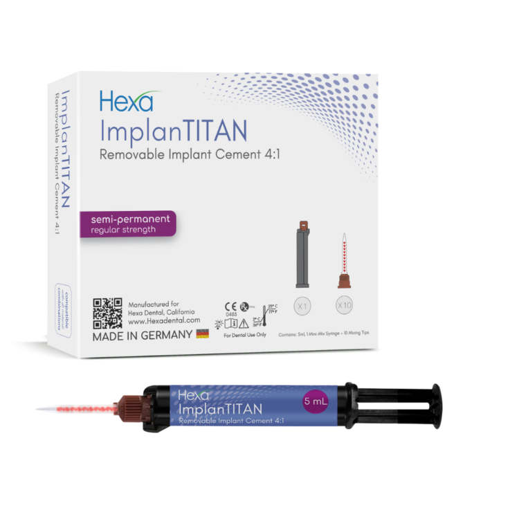Hexa Implant Cement, 5ml  X 1 Syringe + 10 Mixing Tips
