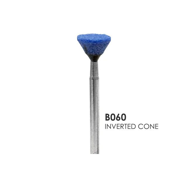 Blue Mounted Stone # B060, Inverted Cone, 100/box.