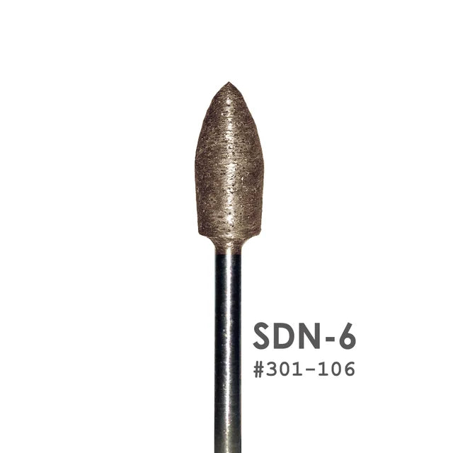 Sintered Diamond Burs SDN #6, HP Shank, each.